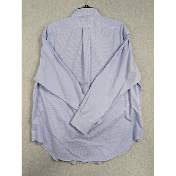 Lauren Ralph Lauren Shirt Mens Large Blue Non Iron Check Button Down Classic - Picture 6 of 8